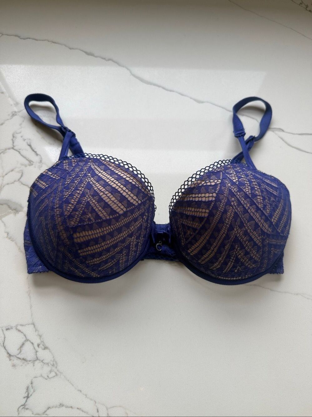 Chantelle Illusion Demi T-Shirt Underwire Bra (Style 2146) Purple 32DD